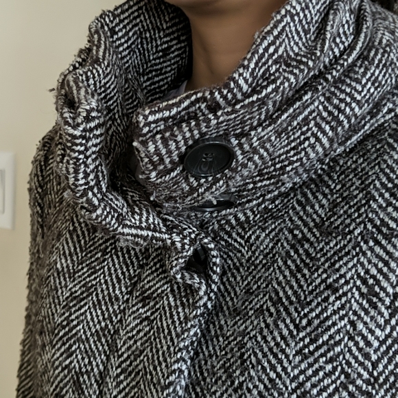 Zara Tweed Pea Coat - Picture 7 of 11